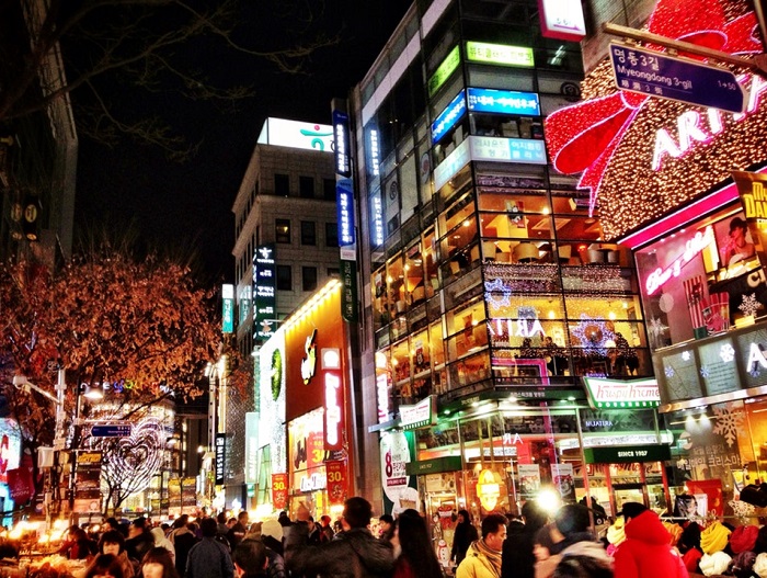 Myeongdong - thiên đường mua sắm tại Seoul - du lịch Hàn Quốc